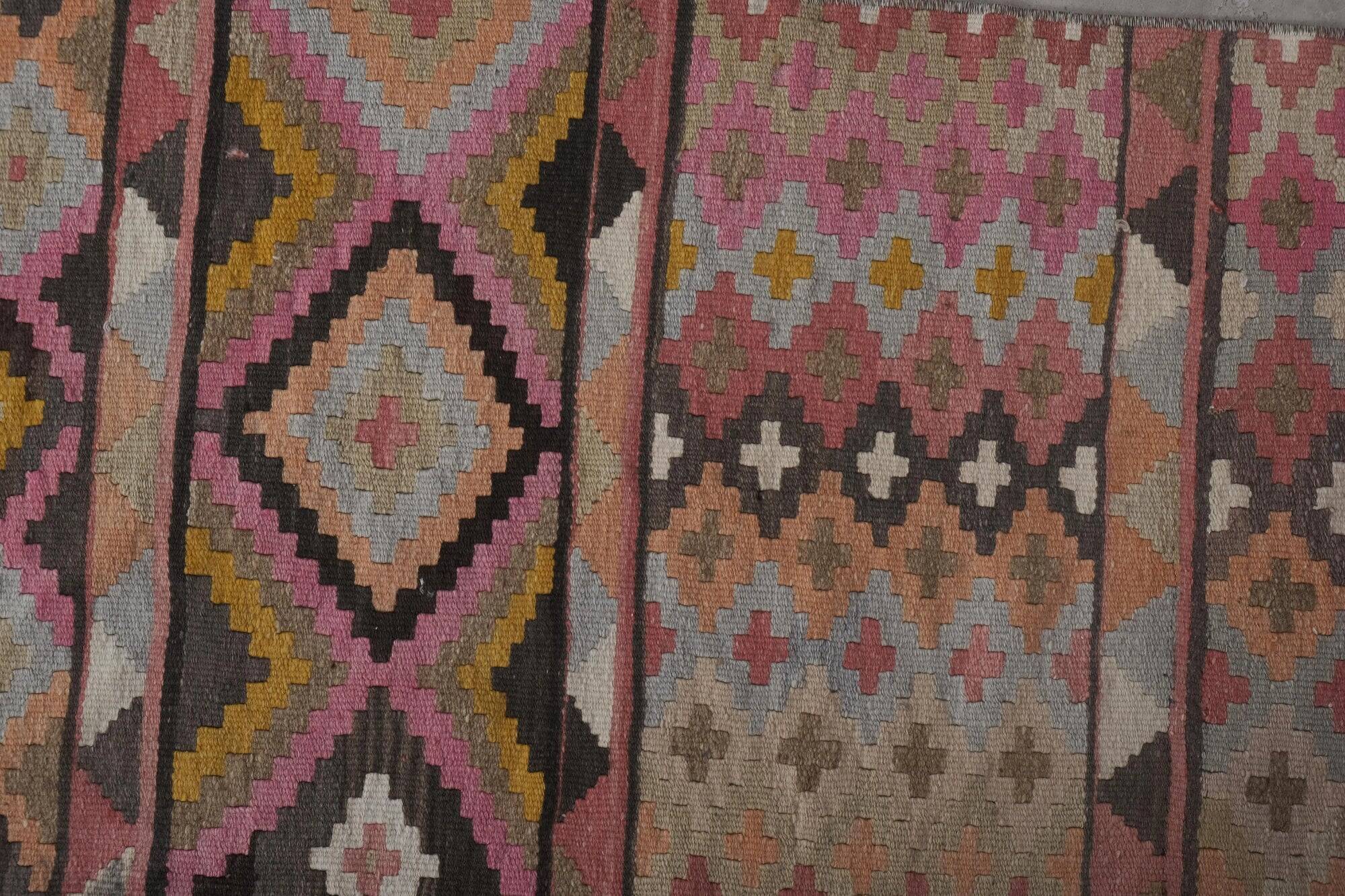 Vintage Turkish hallway rug 74x621 cm