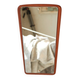 Vintage Teak Wall Mirror - Asymmetrical Scandinavian Design, 1950s