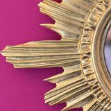 Mirror sun gilded wood 44 cm, 1960