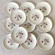 Porcelain dessert plates, Luneville Badonviller, tulip decor