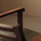 Pair of modernist armchairs in oak, Reconstruction, circa 1940