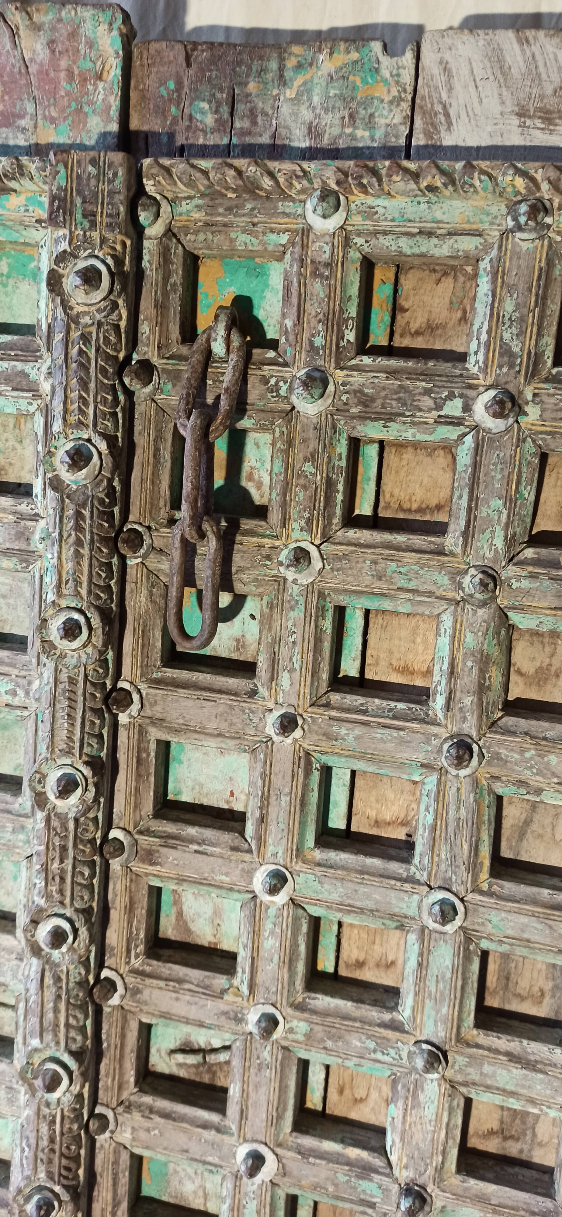 Old wooden door