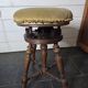 Antique adjustable piano stool
