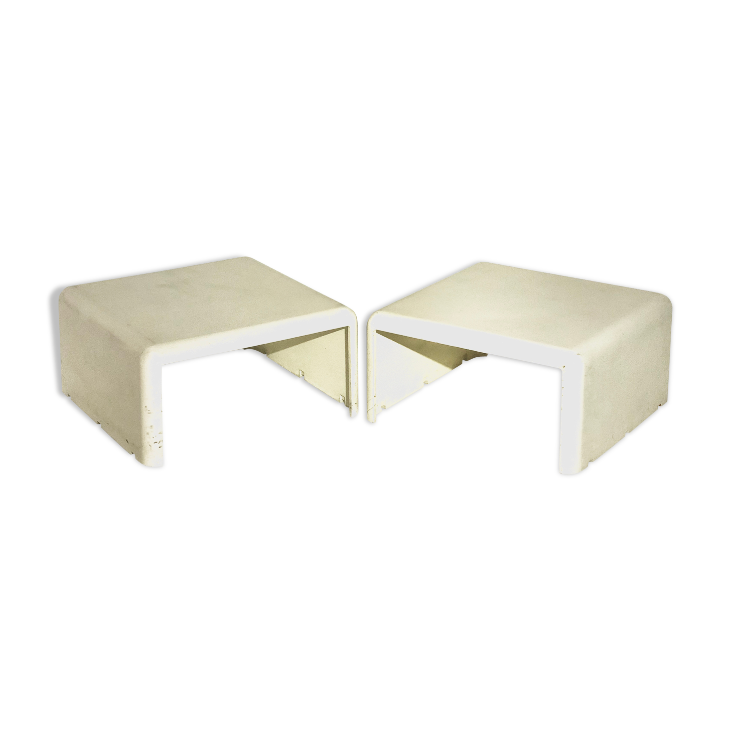 Pair of vintage coffee table made entirely of plastic - 1970/80