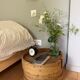Country wooden bedside table