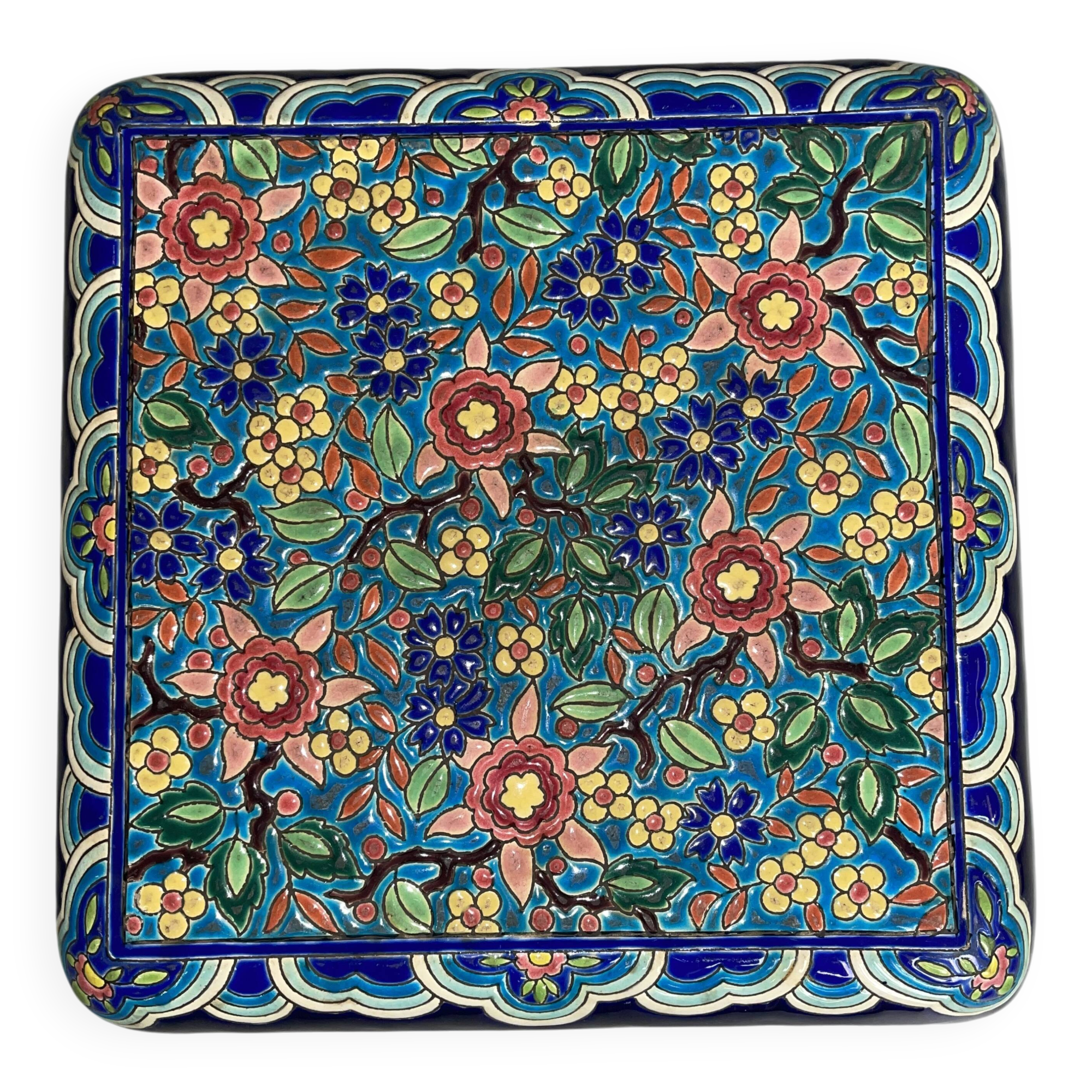 Trivet in Longwy enamel