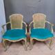 Paire de fauteuils style Louis XV