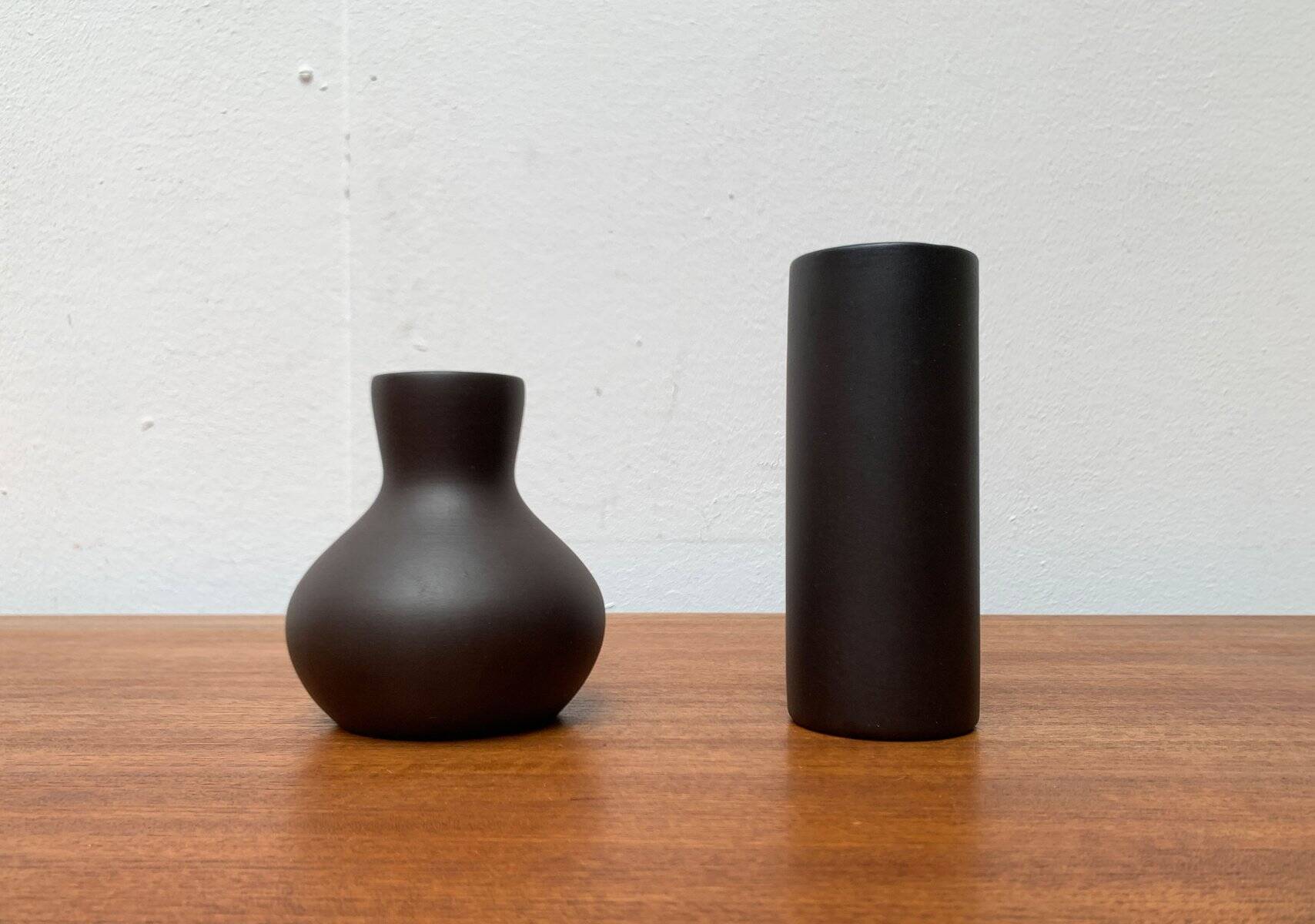 Minimalist German ceramic vases from the mid-century, Wormser Terra-Sigillata, 1960s, set of 3.