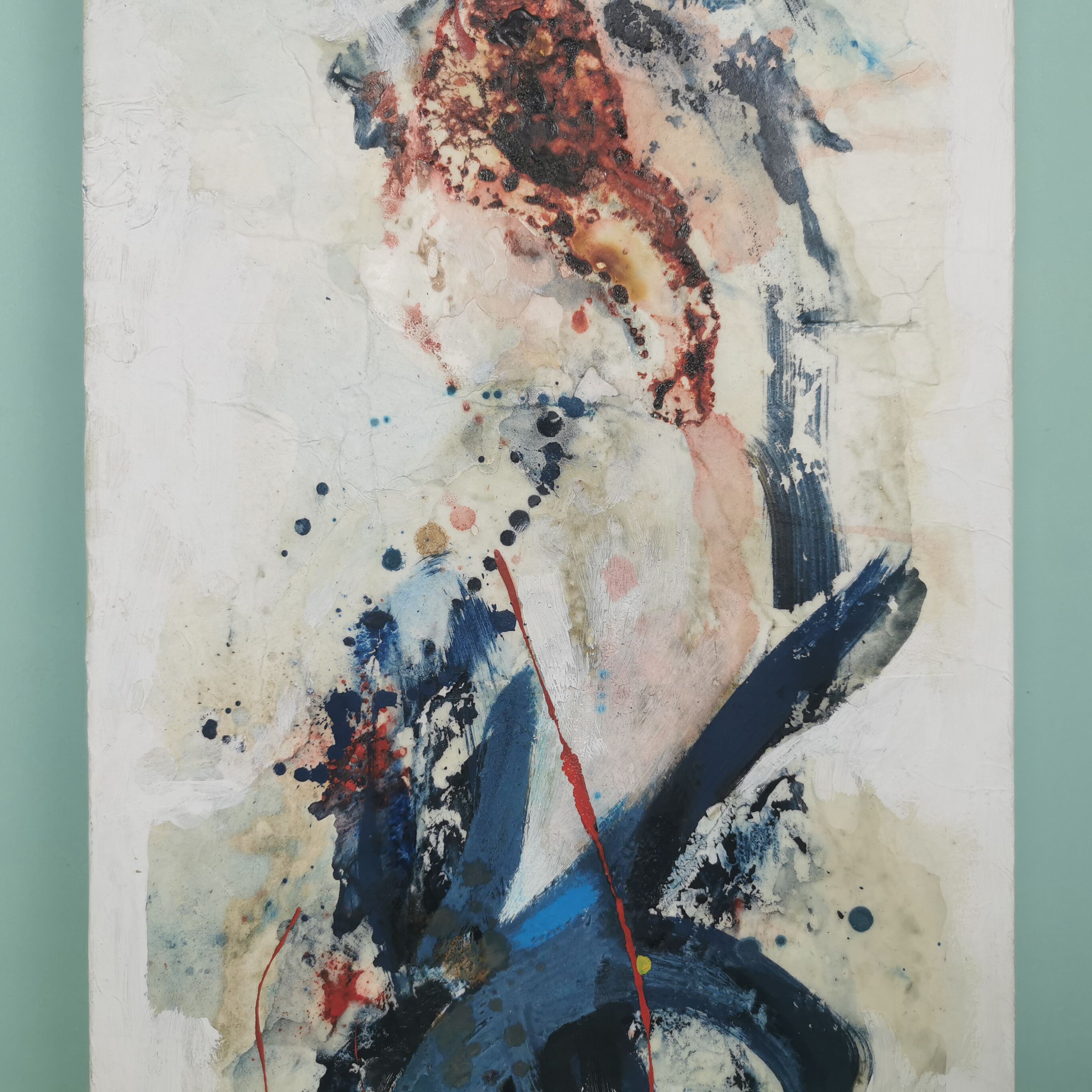 Pair of abstract paintings 60'