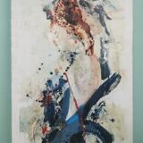 Pair of abstract paintings 60'