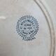 Old plate Terre de Fer Hb & Cie Choisy-le-Roi model Floreal 32 cm