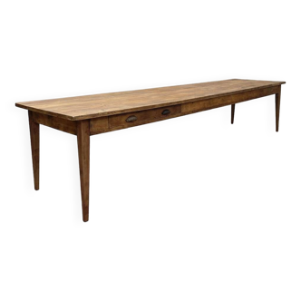 Large 1900 table in solid oak