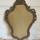 Vintage wall mirror in Louis XV / Baroque style – Carved wooden frame in gold.