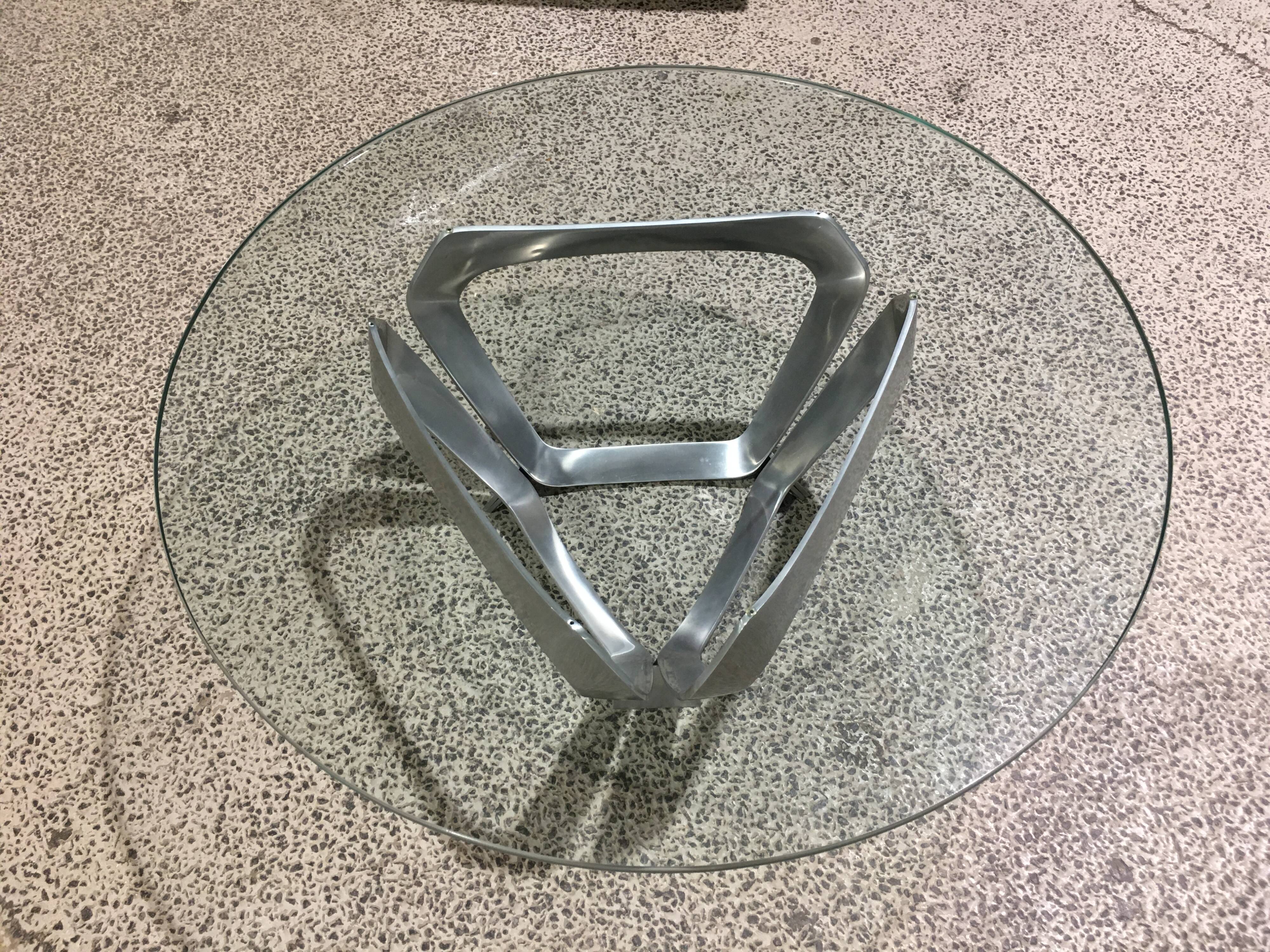 Table basse sculpturale  Knut Hesterberg années 70