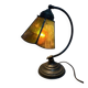 Art Deco table lamp with a glass paste shade
