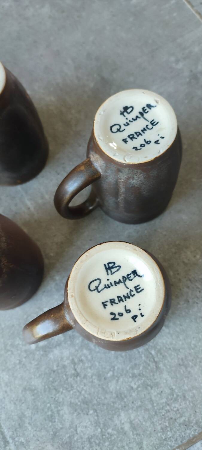 6 cups HB Quimper France