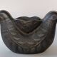 Zoomorphic vase with double birds in black clay from Marginea, Romania.