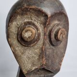 Tribal wooden sculpture, African ritual art, Kalunga Bembe head, 31 cm