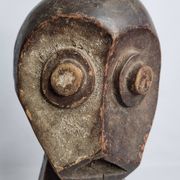 Tribal wooden sculpture, African ritual art, Kalunga Bembe head, 31 cm