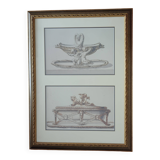 Pencil and watercolor drawings, 19th century