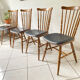 4 chairs bistro baumann tacoma boston vintage 60s