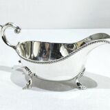 Silver sauceboat, England
