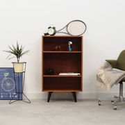 Teak bookcase, Danish design, 1970s, manufactured by Domino Møbler
