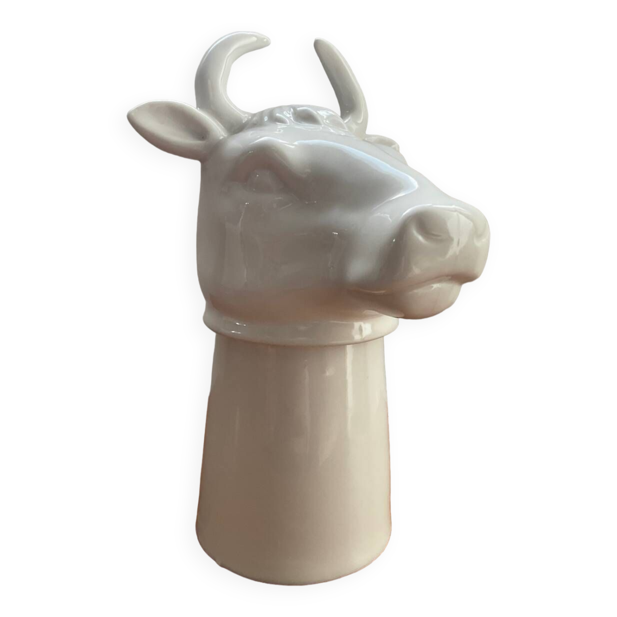 Glazed ceramic butter dish