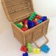 Old rattan suitcase