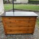 Chest of drawers in walnut, black marble, 19th century