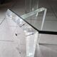 Octagonal Glass and Lucite Coffee Table, Karl Springer, USA Mid-Century Vintage