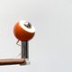 Mid-century space age magnetic clamp table or shelf lamp from the 1960s.