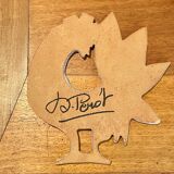 Ceramic plate rooster