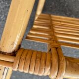 Rattan bedside and bamboo