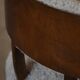 A modern Danish elegant low-back chair, reupholstered in lambswool, 1940s.