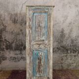 Low cabinet two doors in mango tree, patinated effect