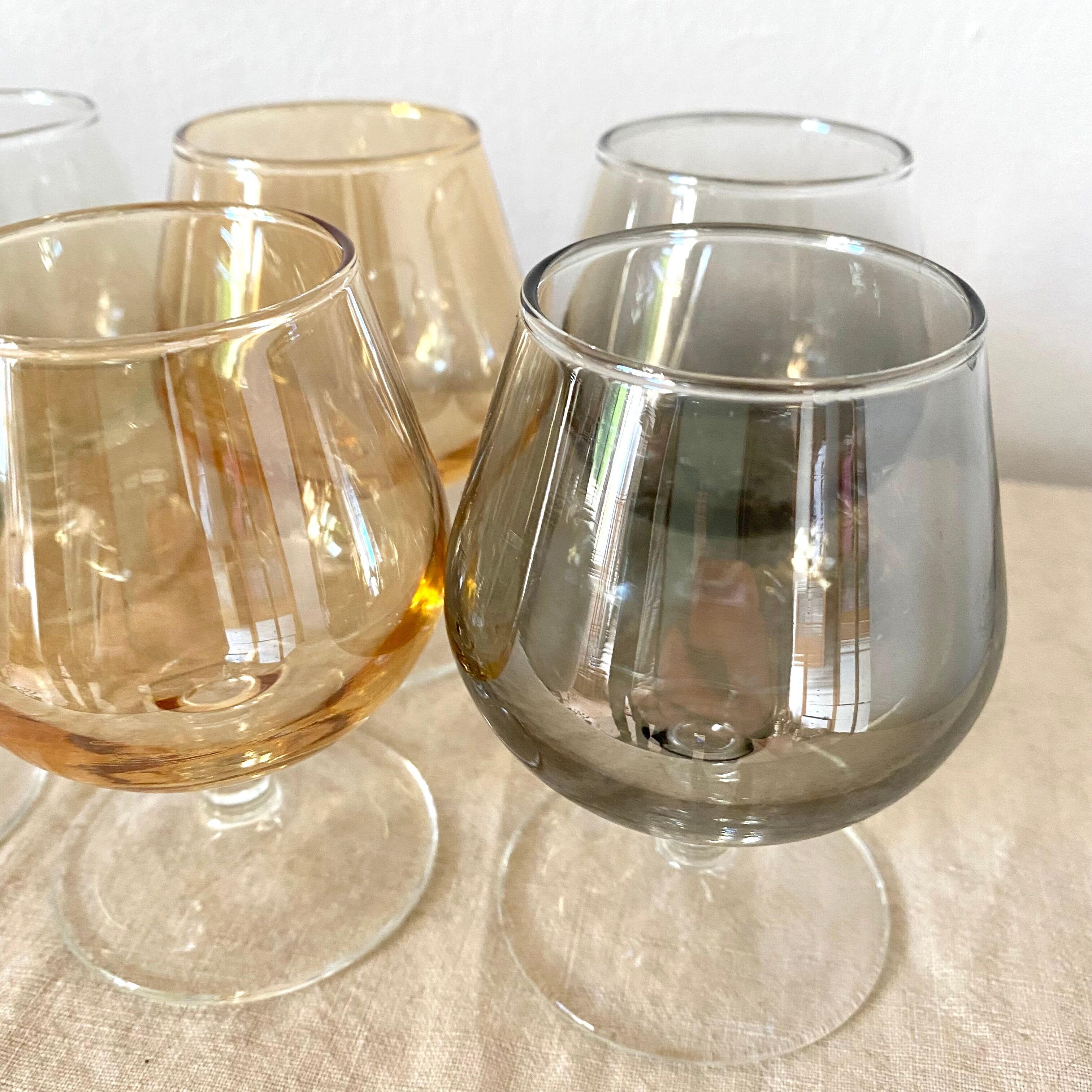 12 colored stemmed lenses