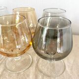 12 colored stemmed lenses