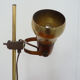 Table lamp in brass and wood 70s