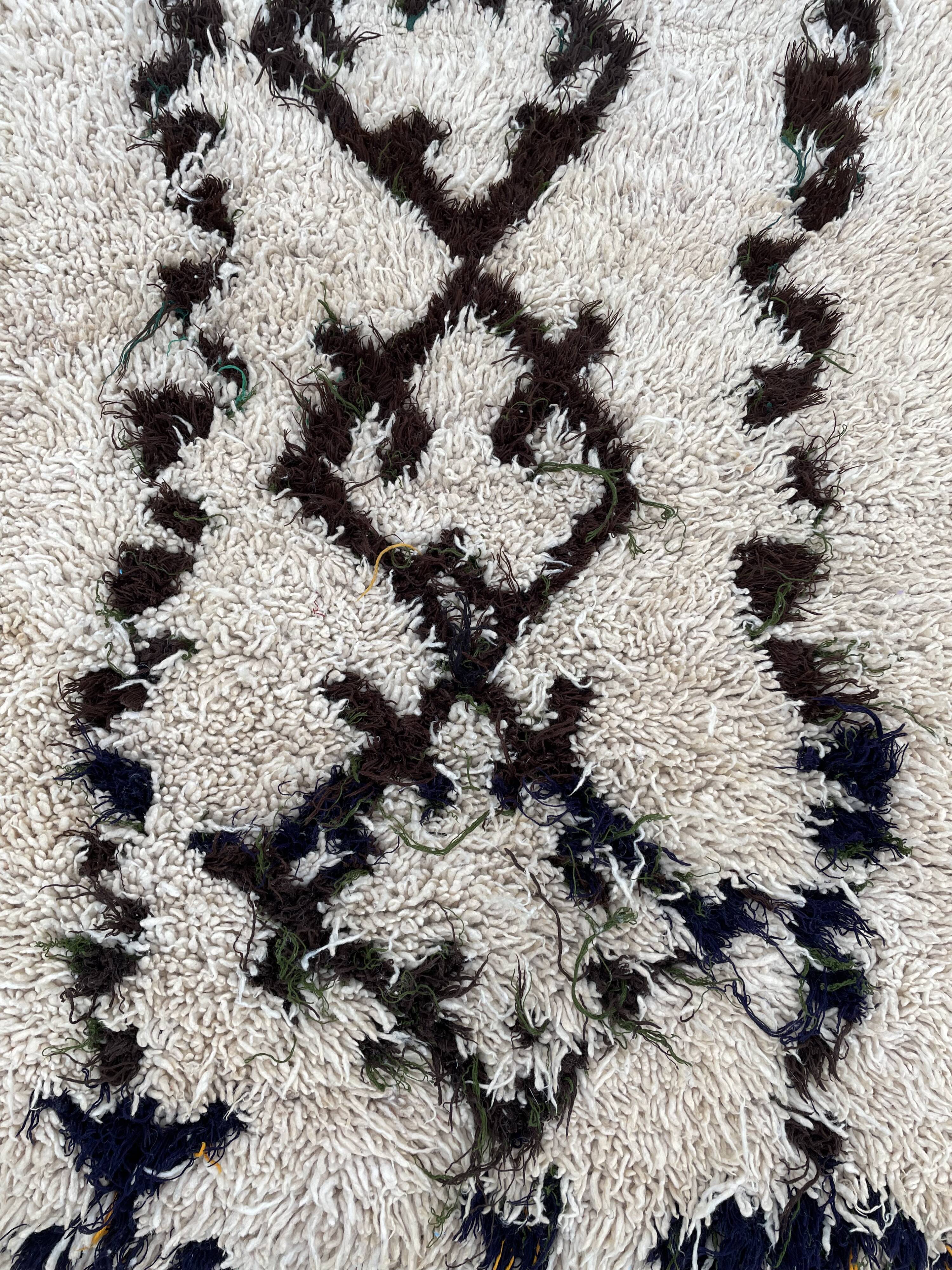 Carpet berbere beni ouarain modern 105x210 cm