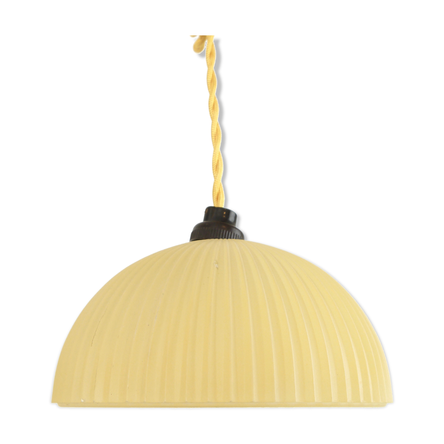 Yellow glass hanging