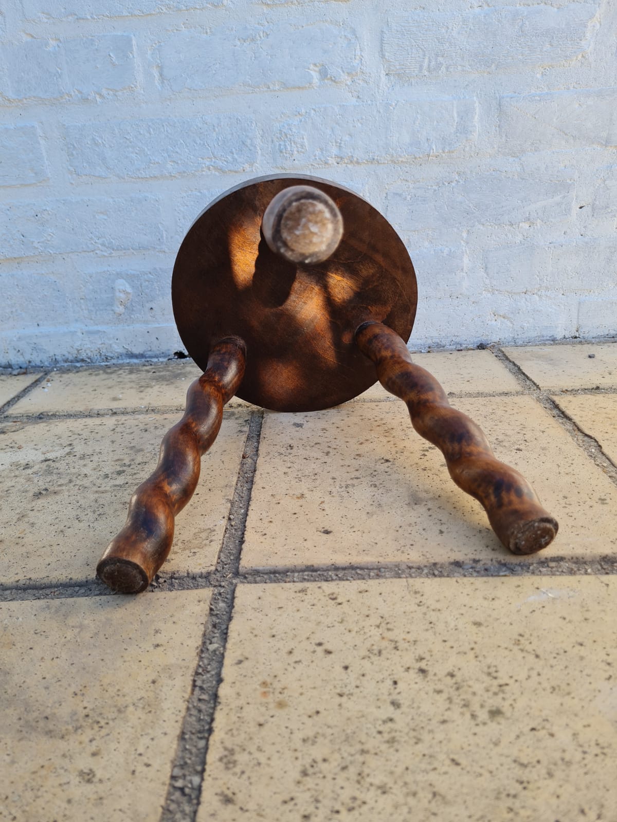 Tripod wooden stool