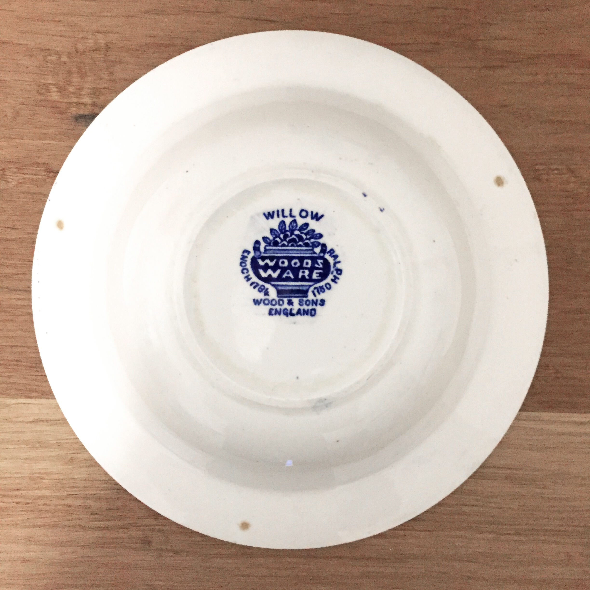 Set of 3 “Willow” cereal bowls from Woods & Sons England