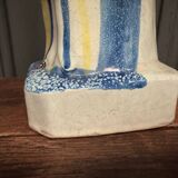 Virgin giving birth in 19th century earthenware St. Mary
