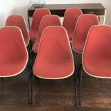 Series of 8 chairs DSS Charles Eames for Herman Miller, 1970