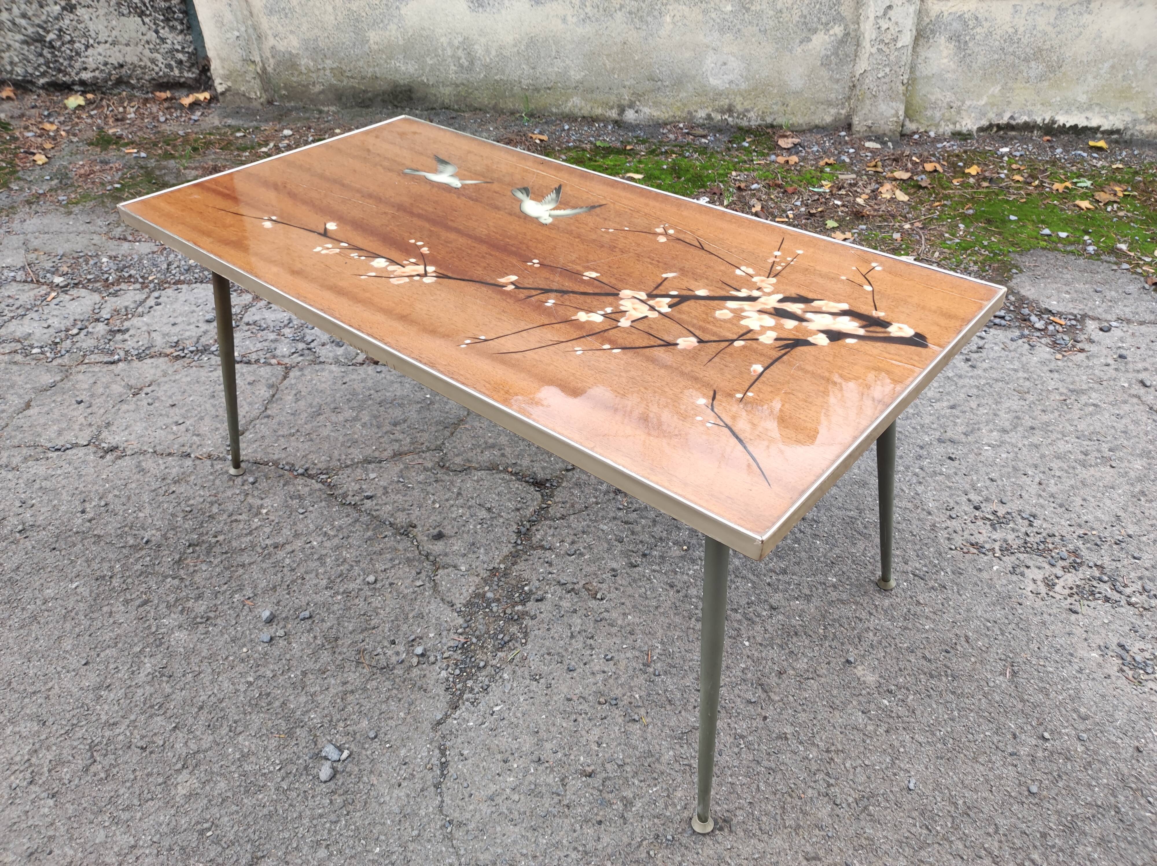 Coffee table feet vintage compass 50 60