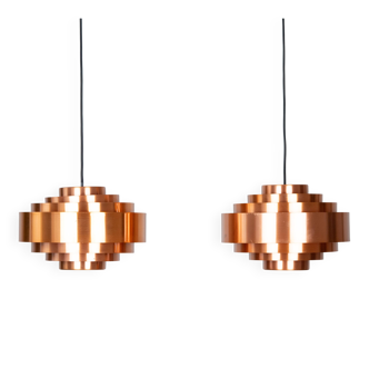 Paire de 2 lampes vintage danoises Ultra par Jo Hammerborg, Fog og Morup, 1963