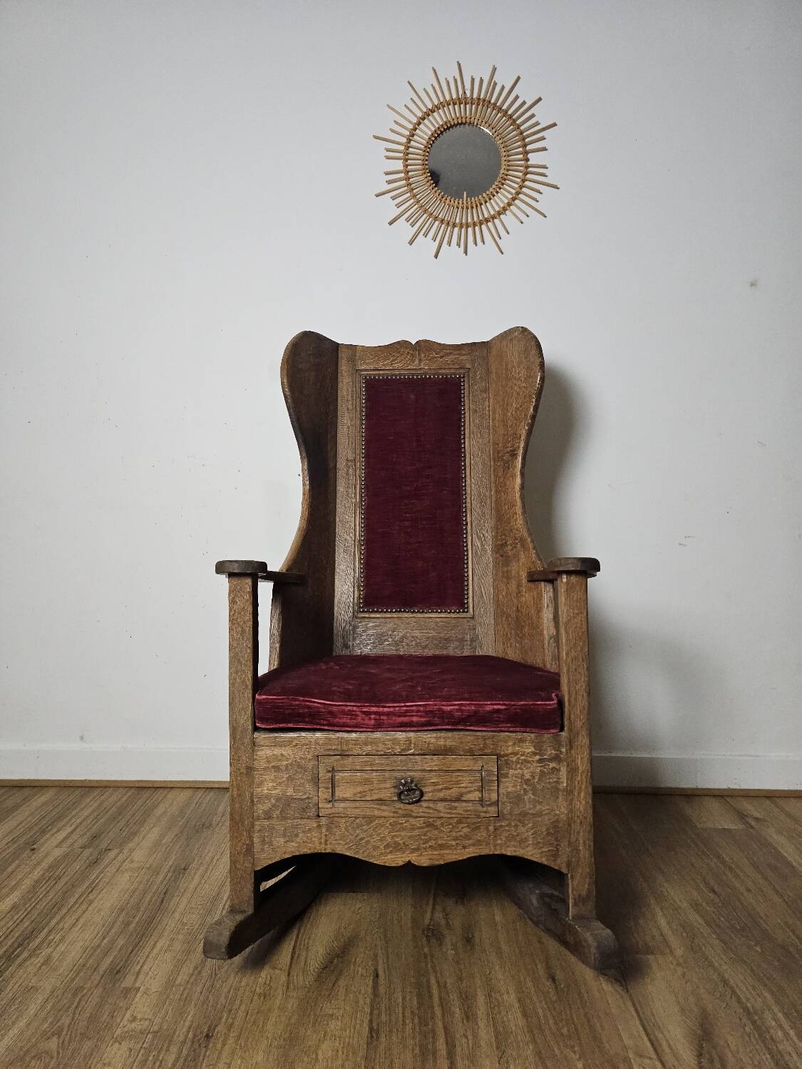 Brutalist Rocking Chair, 19th Century