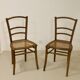 Pair of bistro chairs with canework. Ref Brunelle
