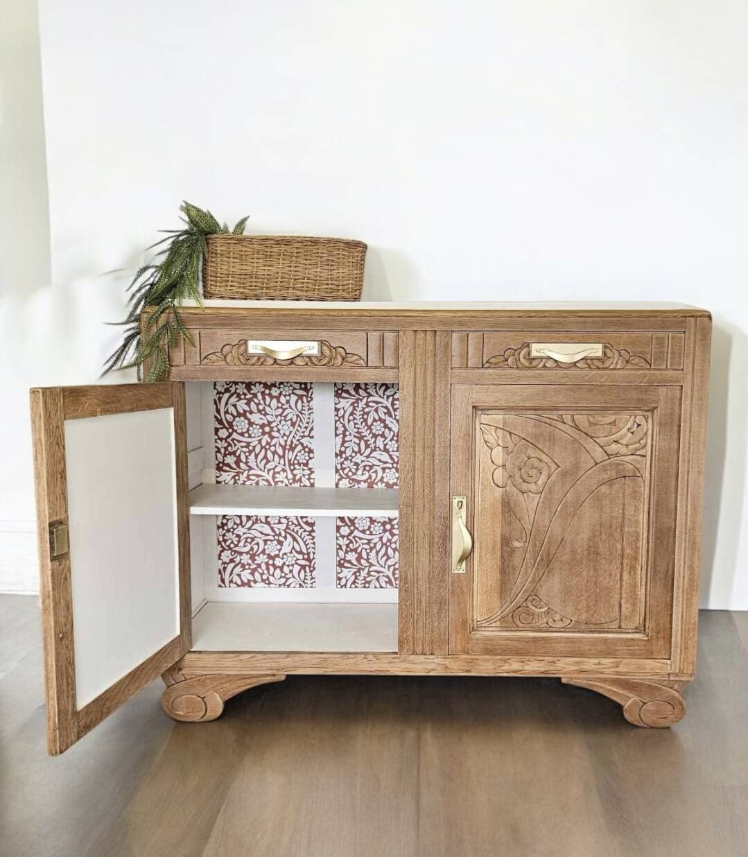 Parisian Art Deco oak sideboard